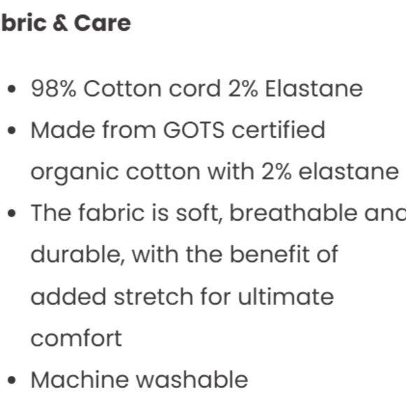 Lucy & Yak Orange Corduroy Overalls : Original Dungarees Organic Corduroy - Picture 6 of 6